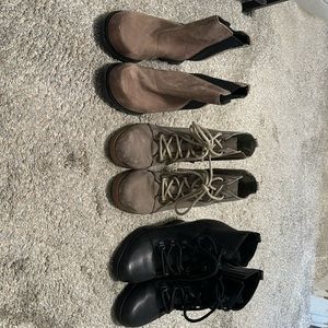 Lot of 3 Sorel wedge boots